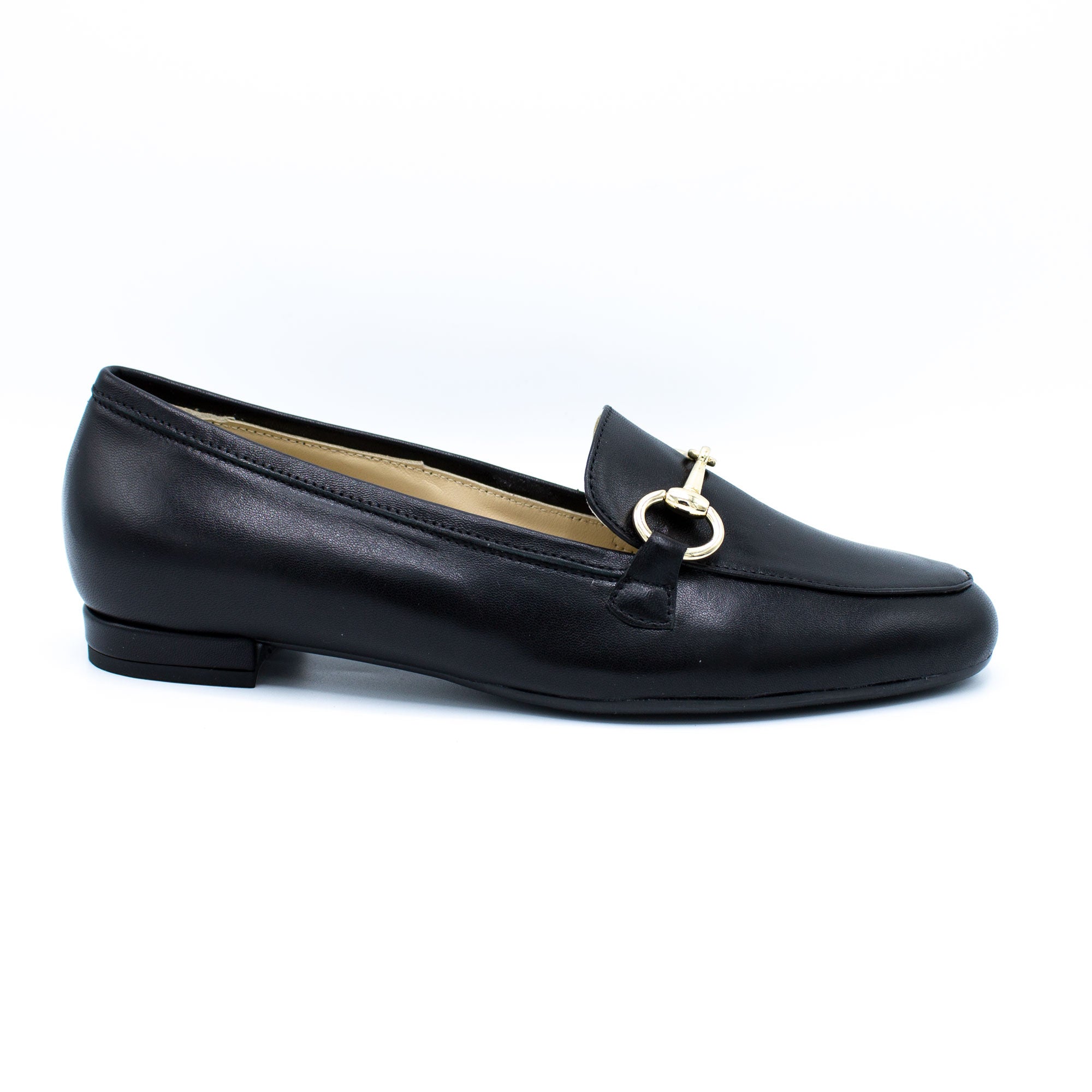 Mocassino donna in pelle nero
