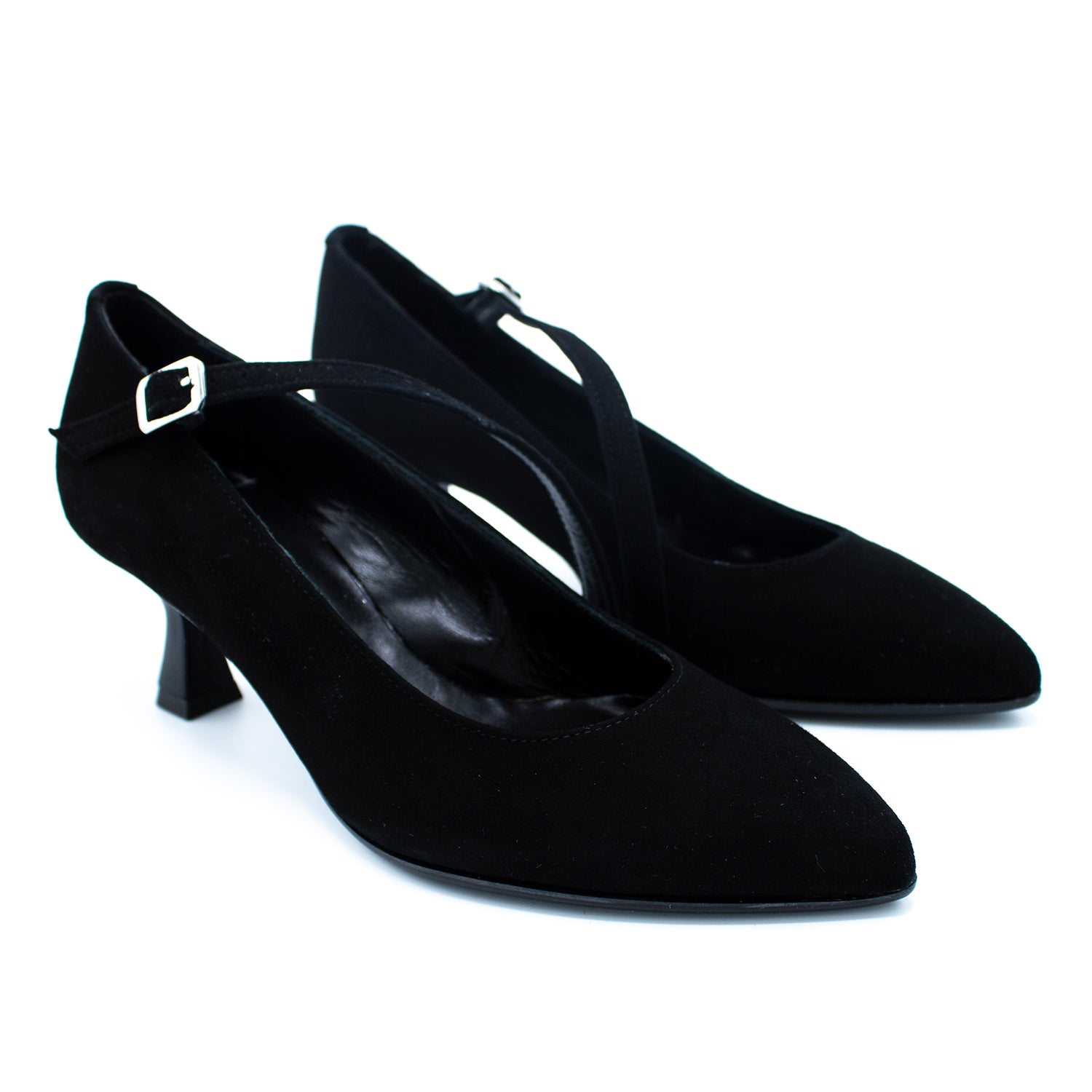 Dècolleté donna nero con cinturino