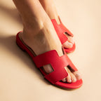 Ciabattina H in pelle