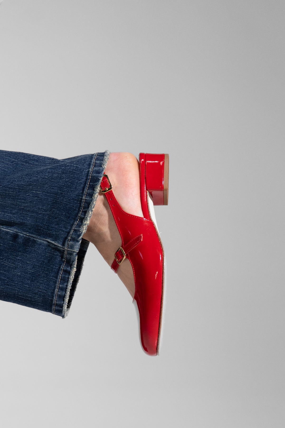 Slingback donna rosso