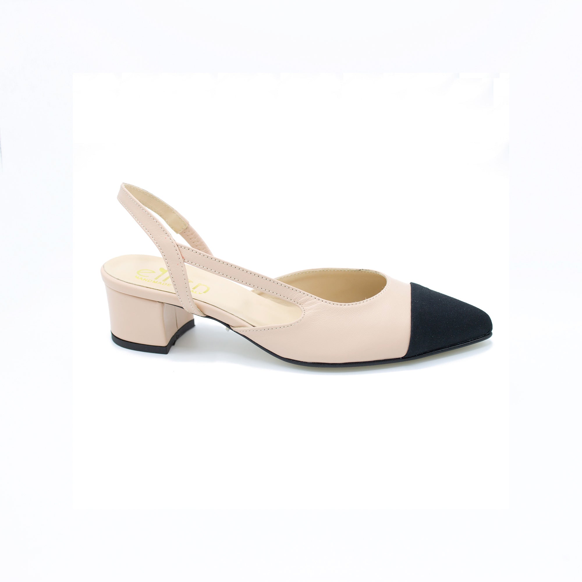 Slingback donna nude e nero