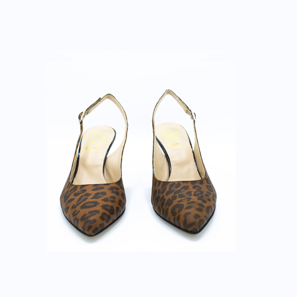 Slingback donna leopardo marrone
