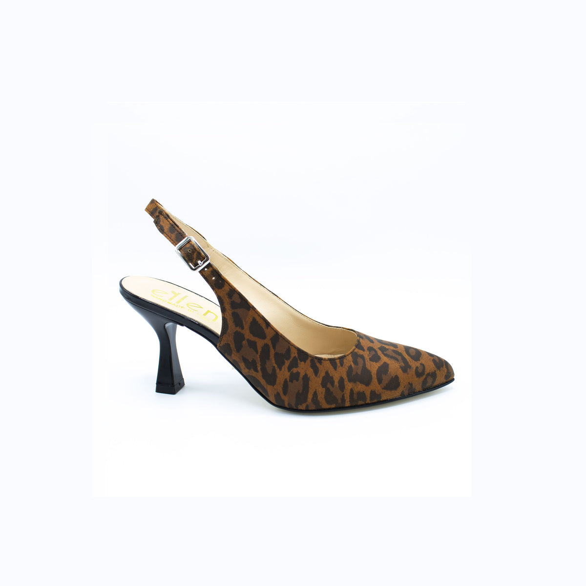 Slingback donna leopardo marrone