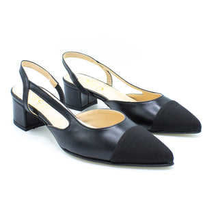Slingback donna nera