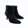Stivaletto donna in velluto nero