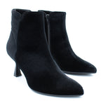 Stivaletto donna in velluto nero