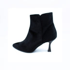 Stivaletto donna in velluto nero