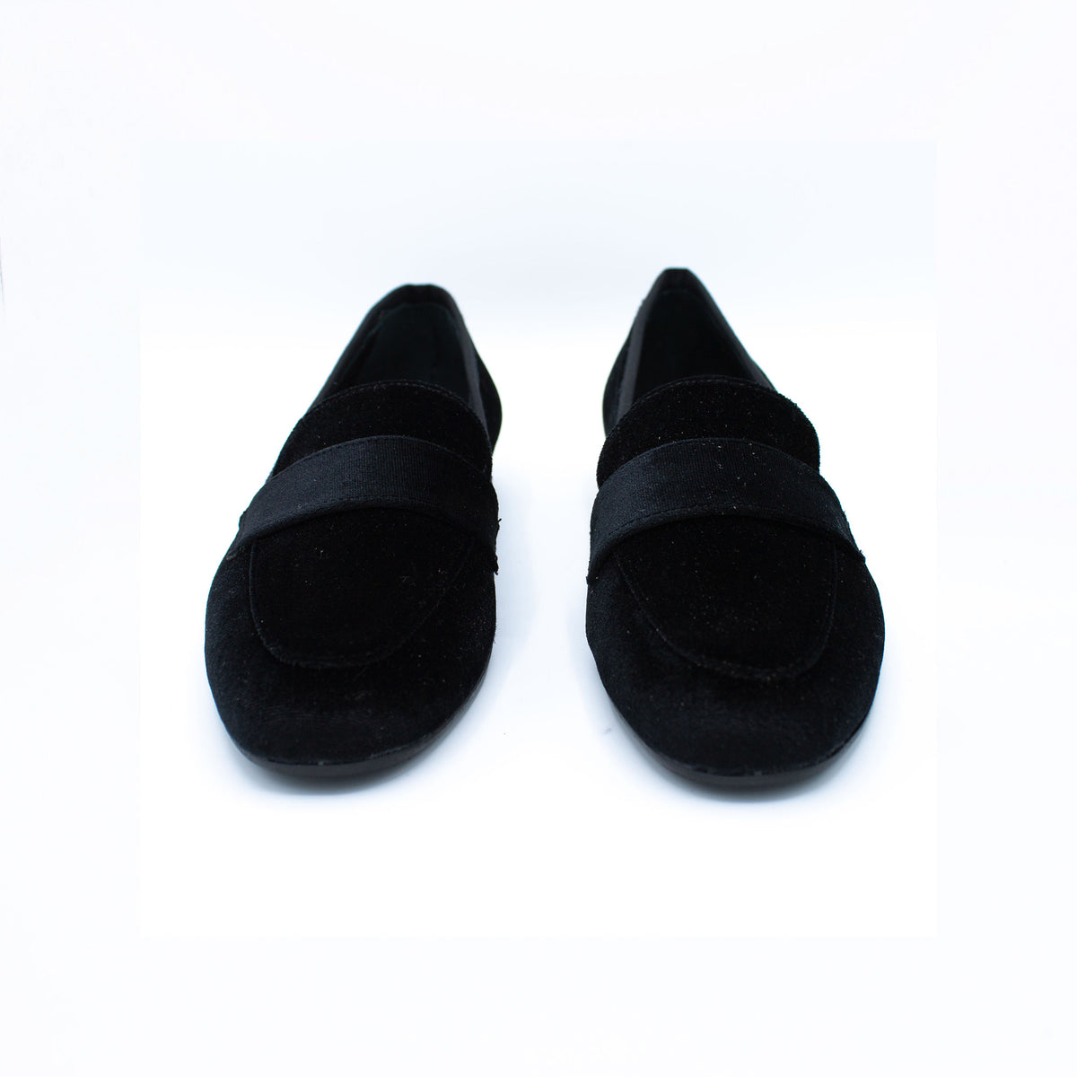 Mocassino donna in velluto nero