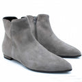 Stivaletto donna in camoscio color grigio