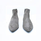 Stivaletto donna in camoscio grigio