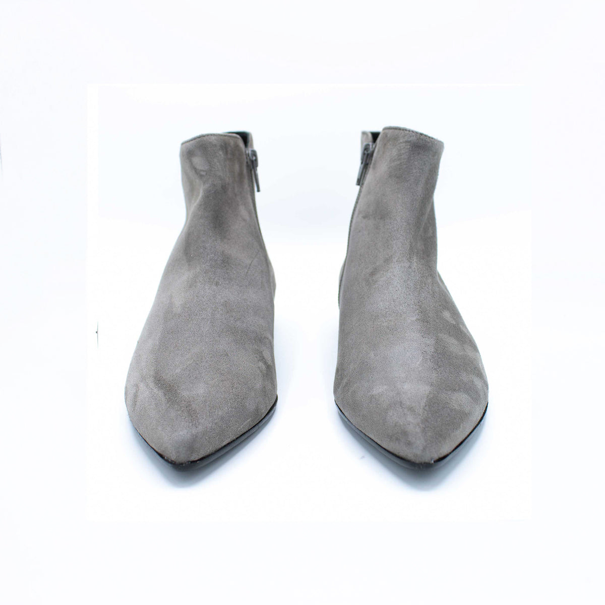 Stivaletto donna in camoscio grigio