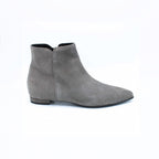 Stivaletto donna in camoscio grigio