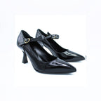 Dècolleté donna in pelle naplack