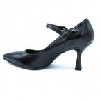 Dècolleté donna in pelle naplack