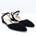 Slingback donna nero con cinturino