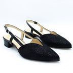Slingback donna in tessuto brillante