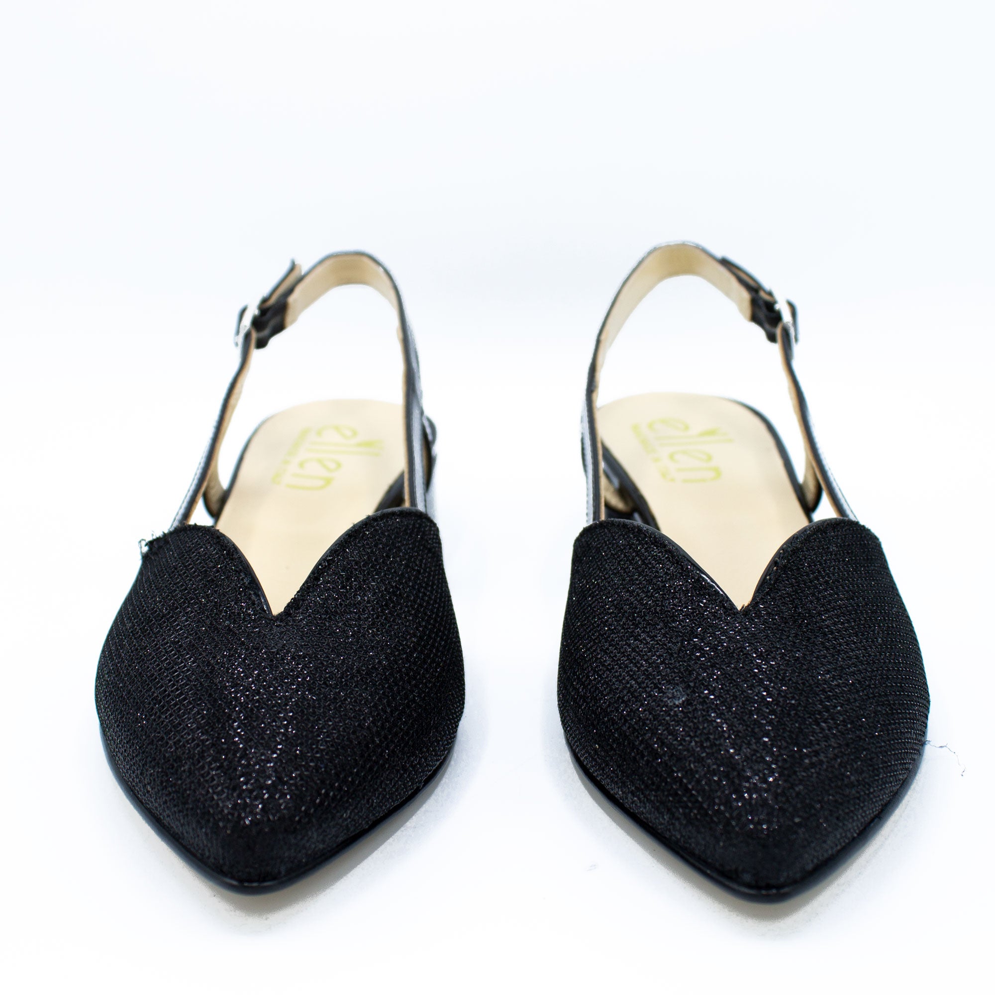 Slingback donna in tessuto brillante