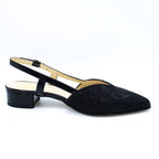 Slingback donna in tessuto brillante