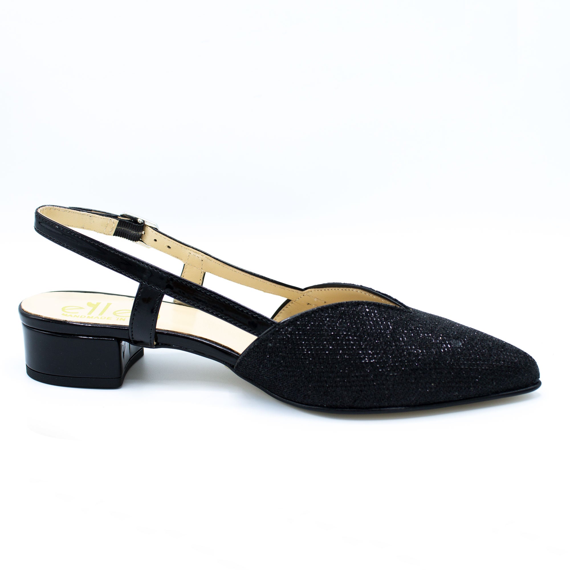 Slingback donna in tessuto brillante