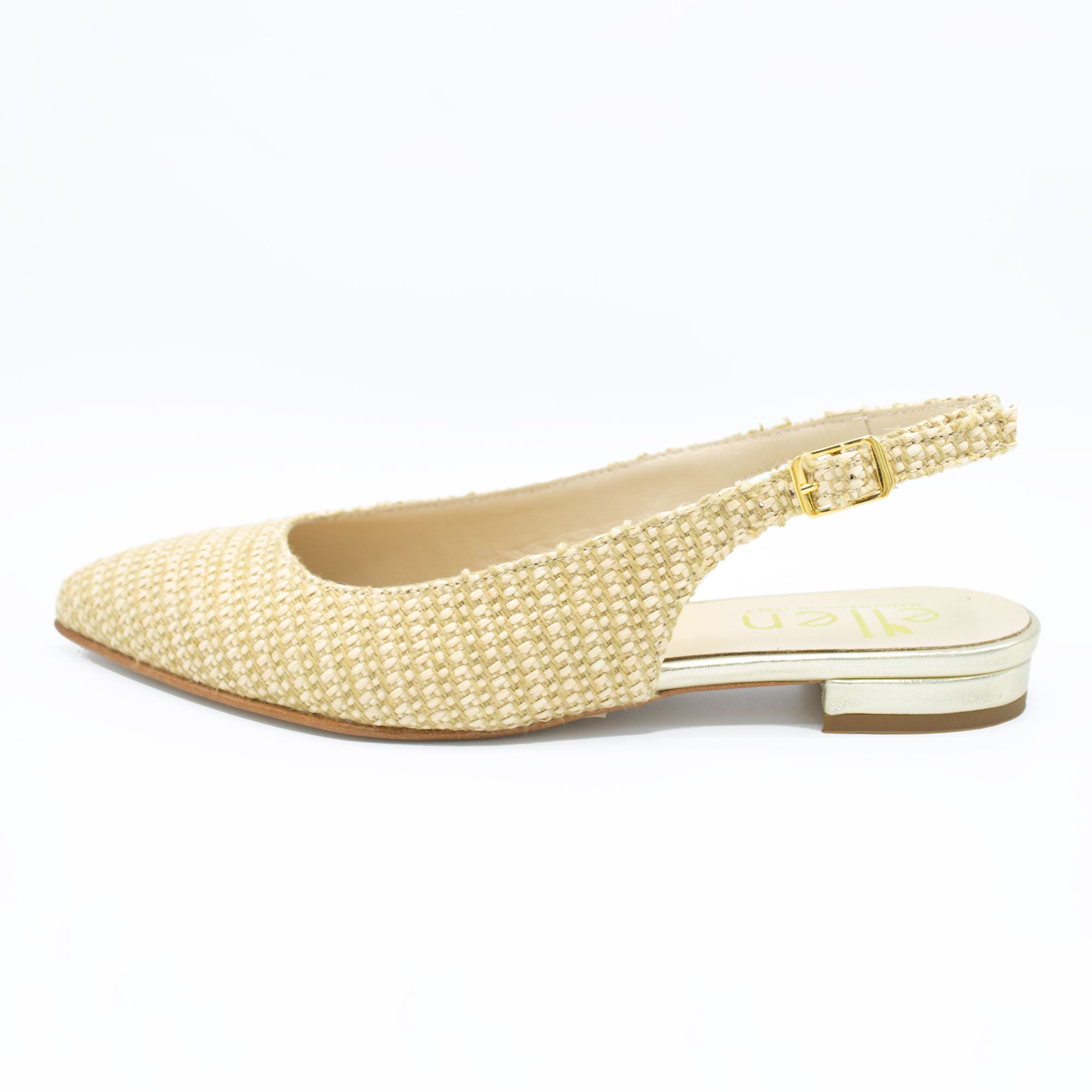 Slingback donna in raffia corda