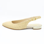 Slingback donna in raffia corda