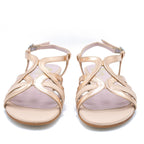 Sandalo donna in pelle nude