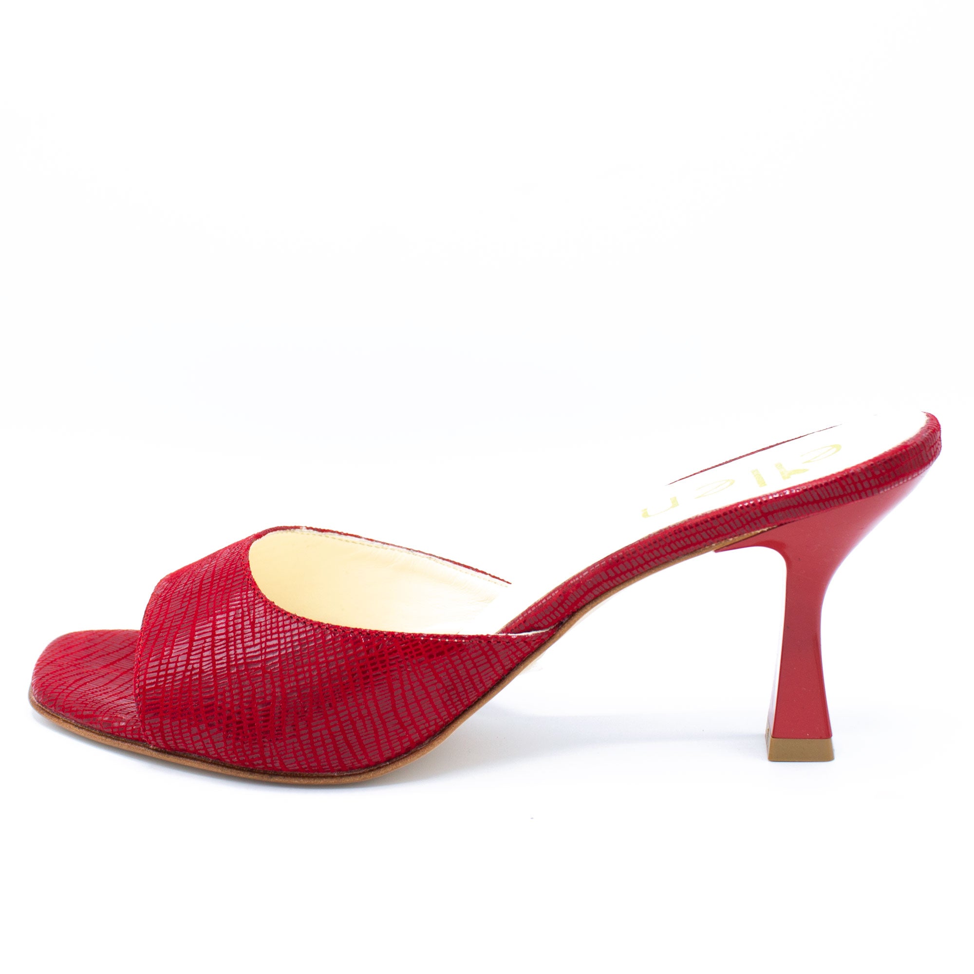 Mules donna rosso