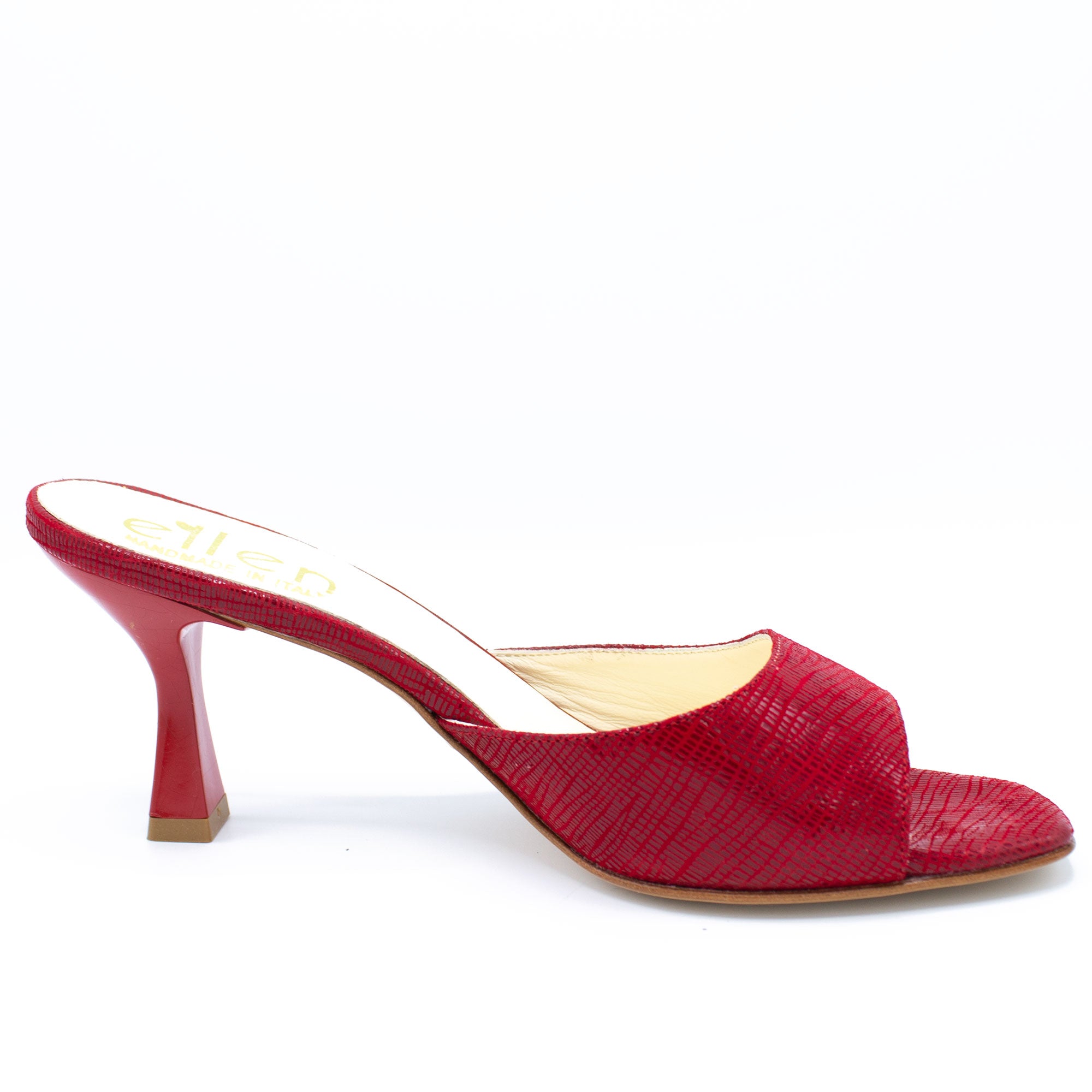 Mules donna rosso