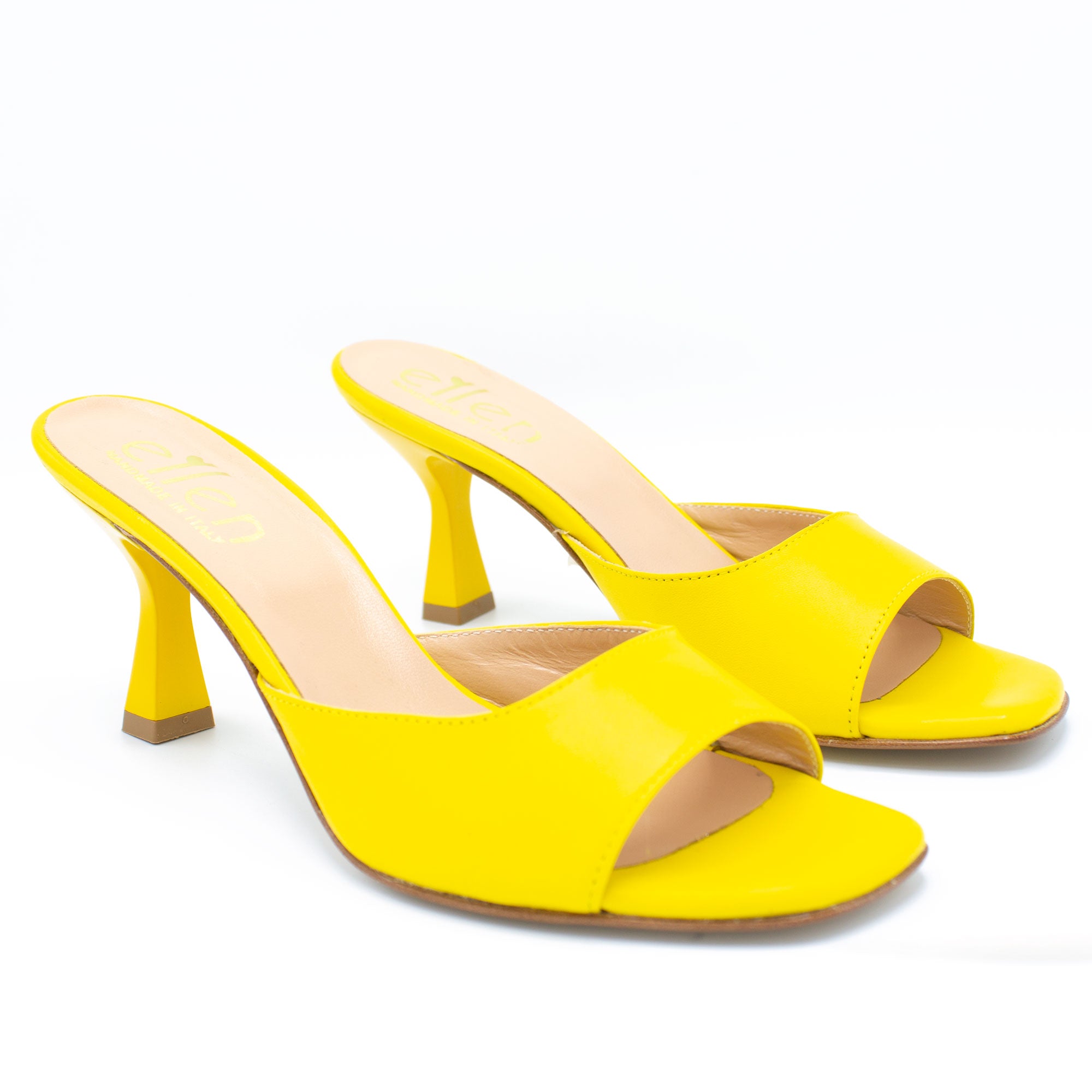 Mules donna giallo