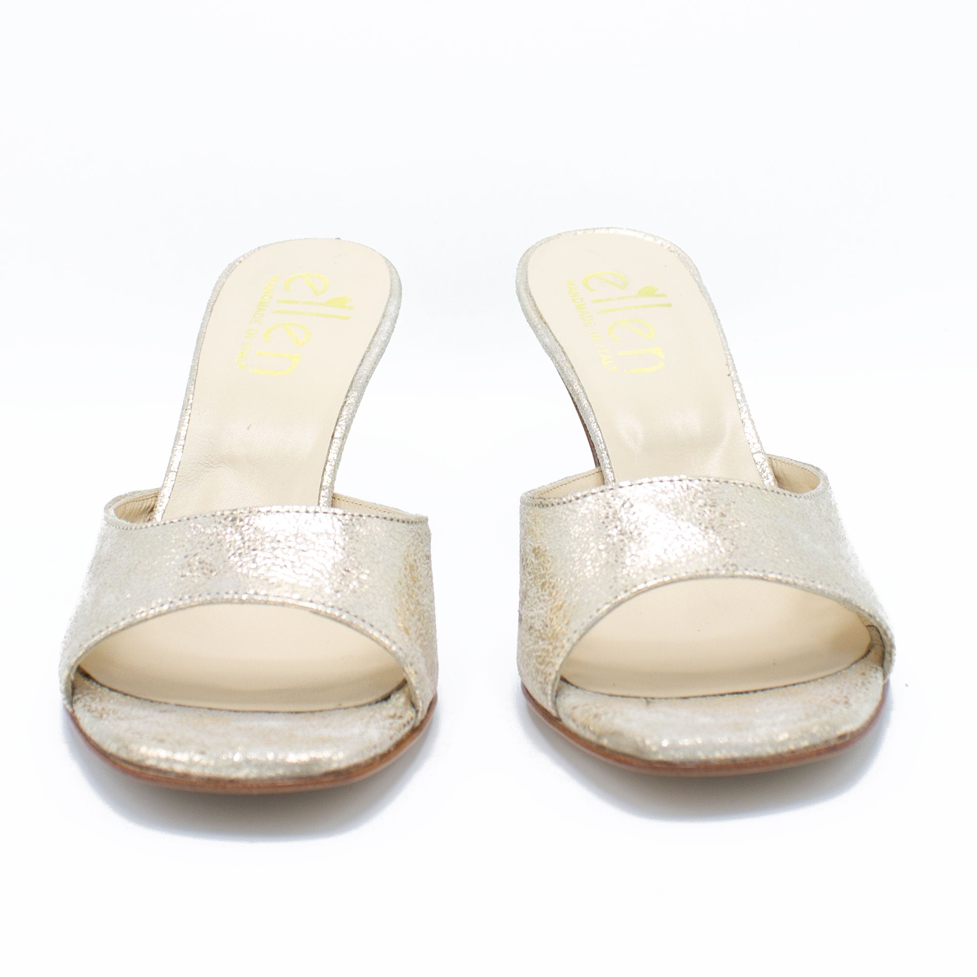 Mules donna platino