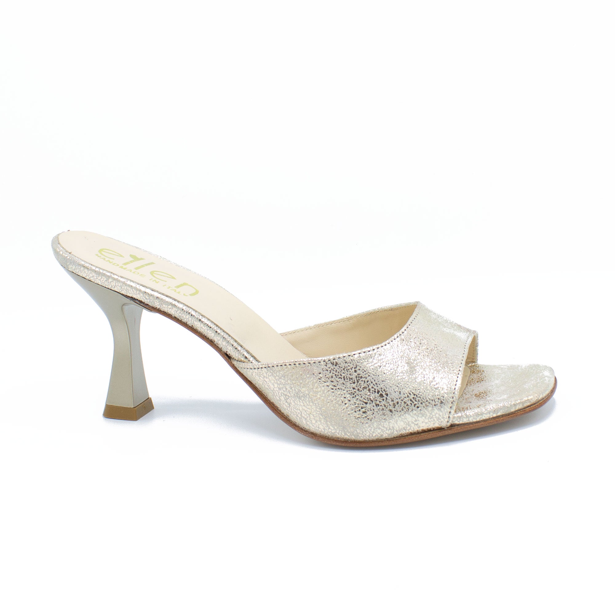 Mules donna platino
