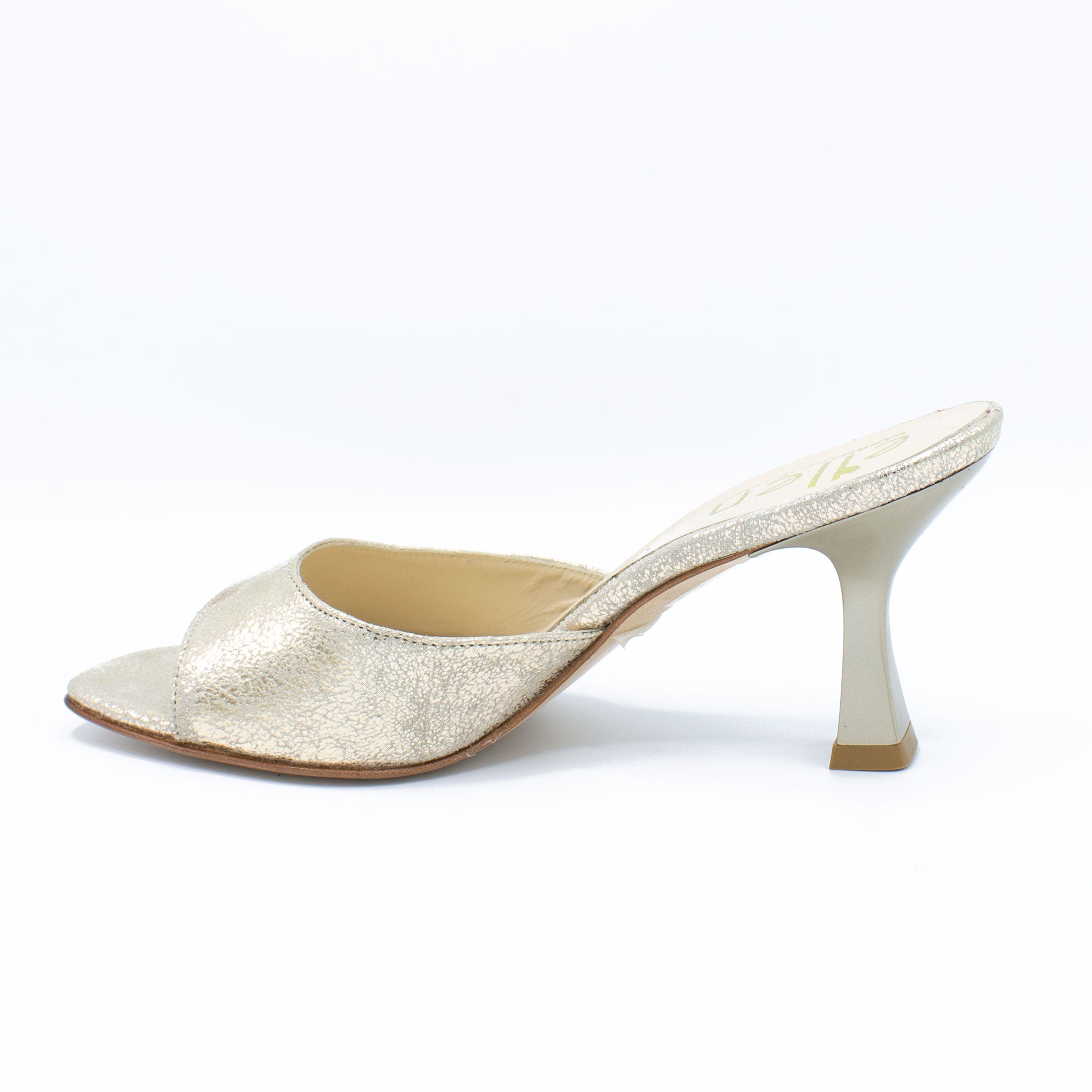Mules donna platino