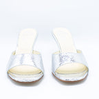 Mules donna argento