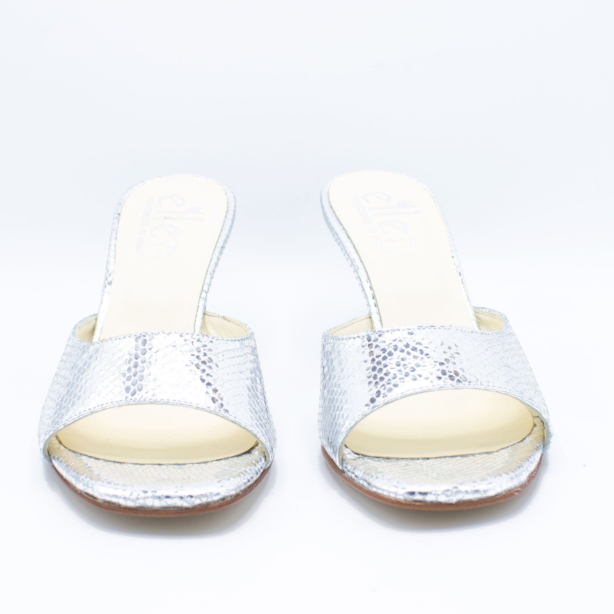 Mules donna argento