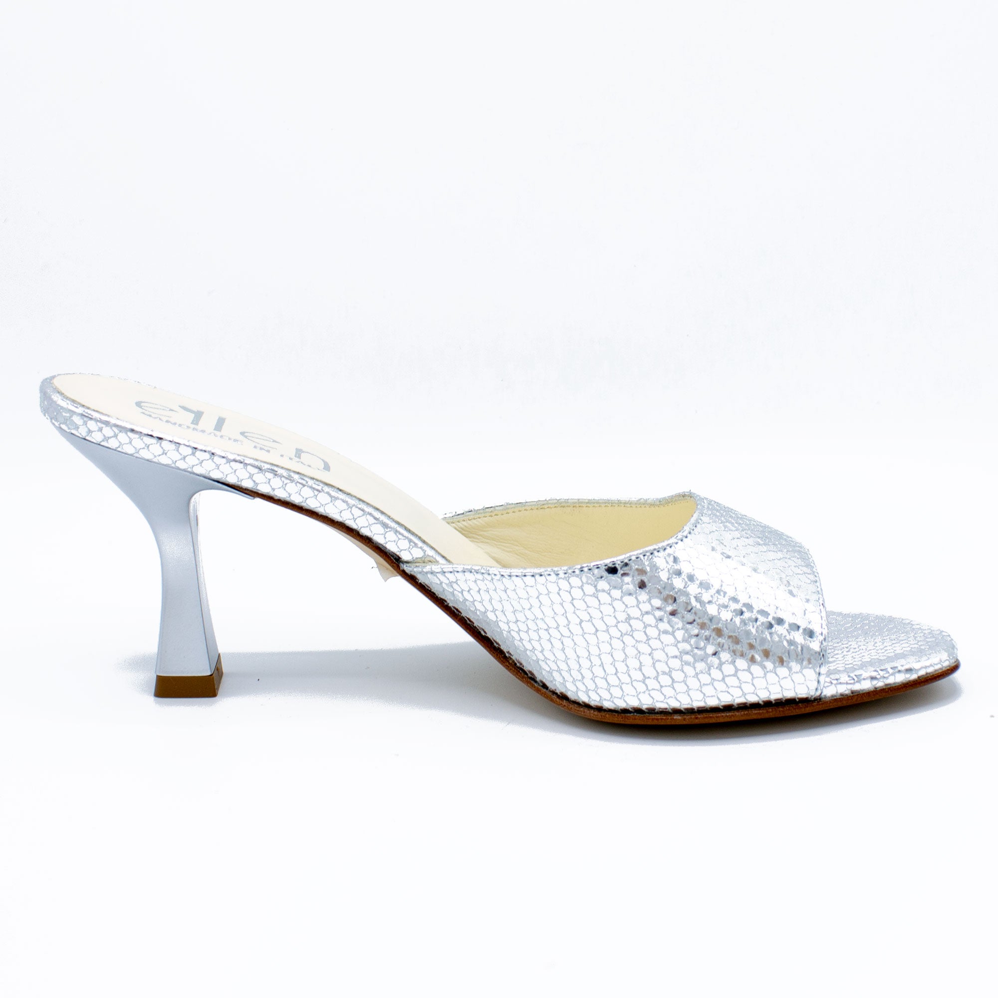 Mules donna argento