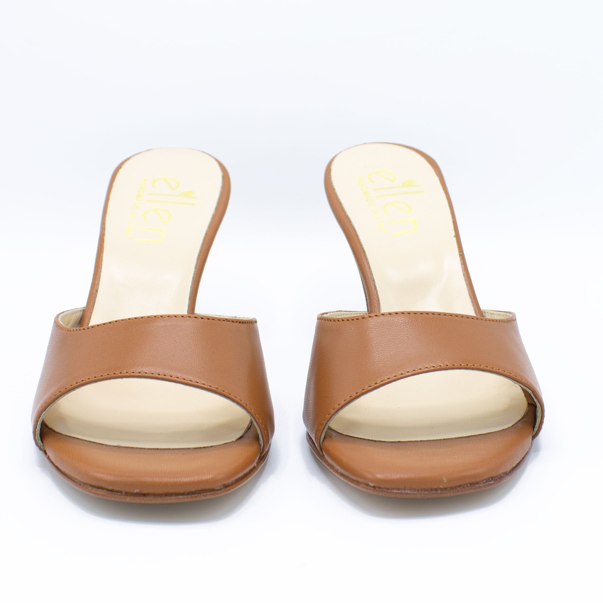 Mules donna cuoio