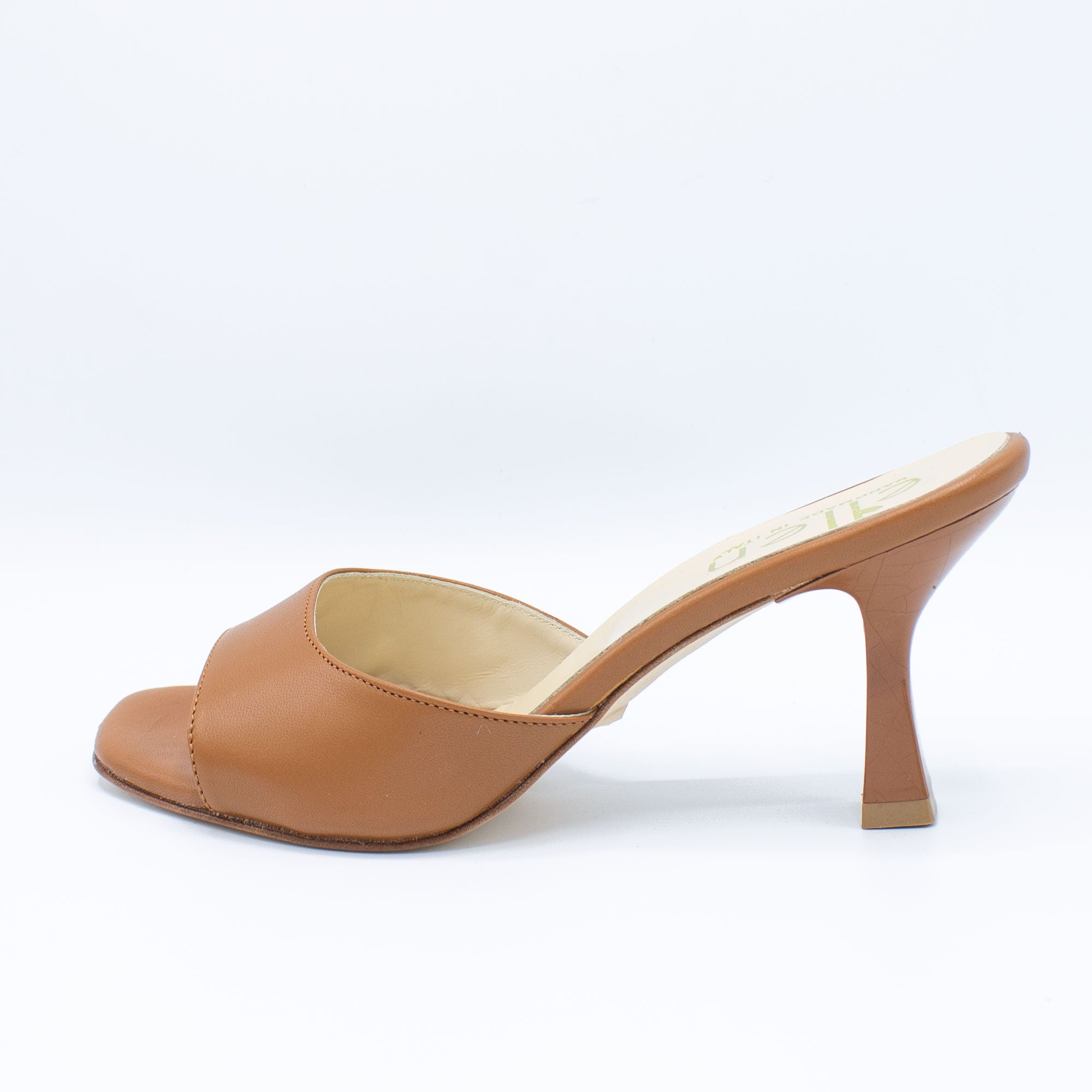 Mules donna cuoio