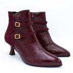 Stivaletto donna bordeaux