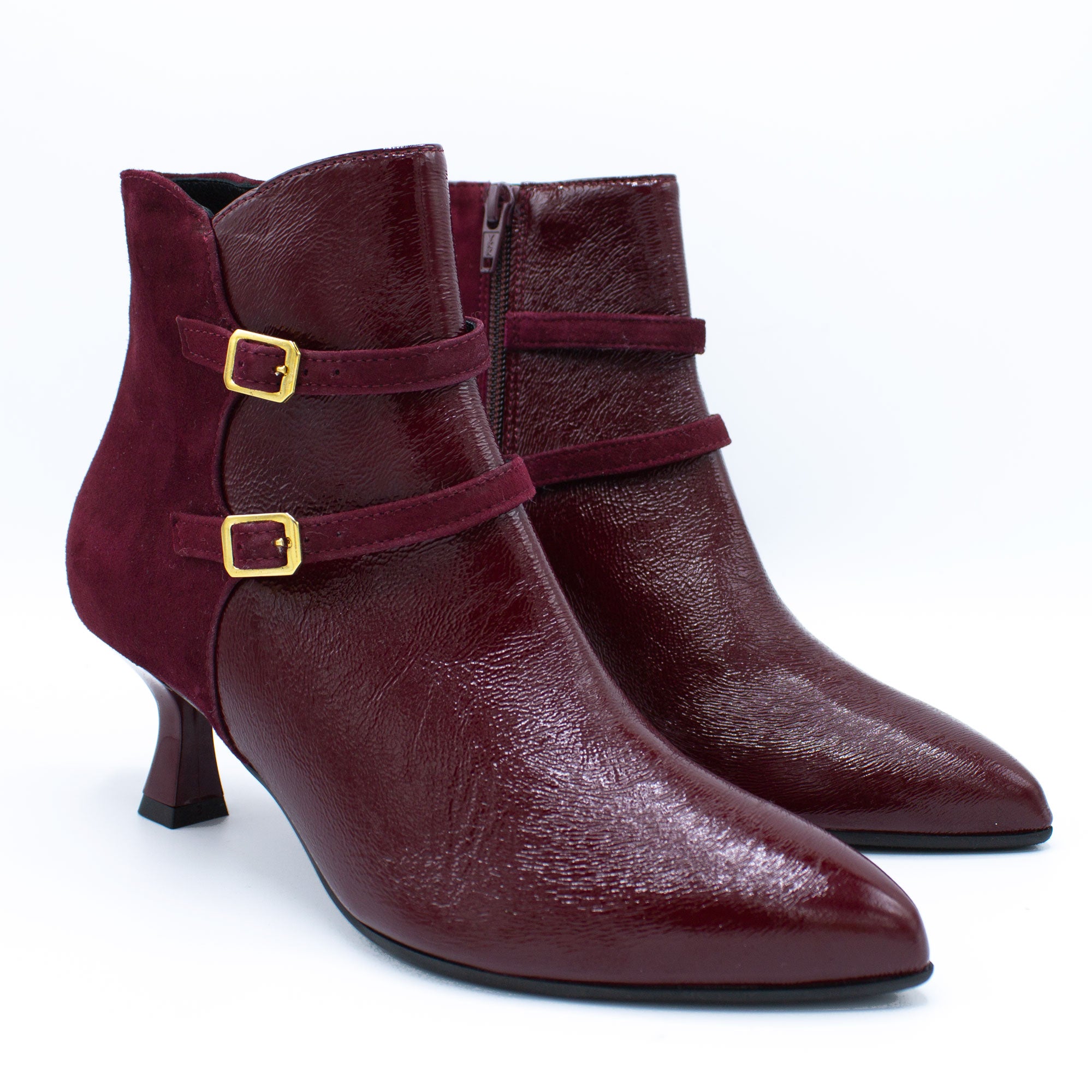 Stivaletto donna bordeaux
