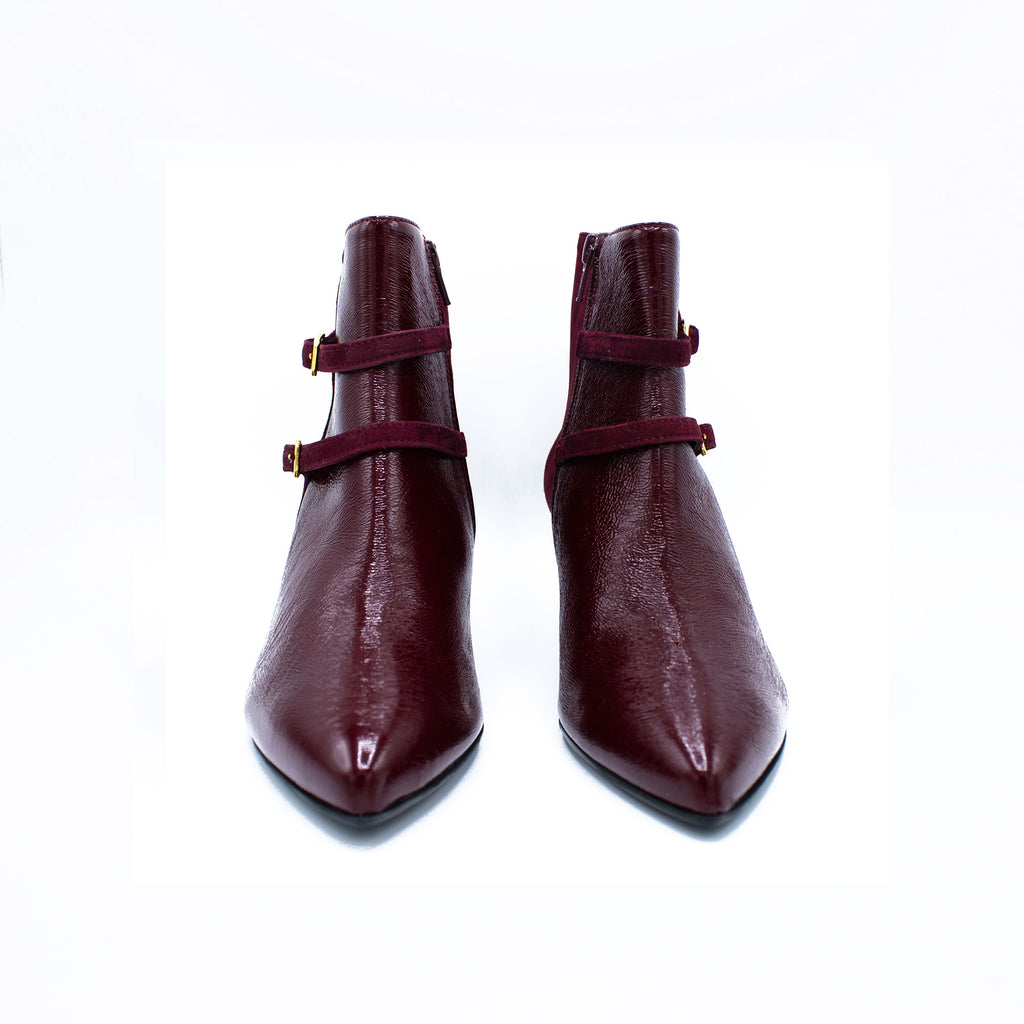 Stivaletto donna bordeaux