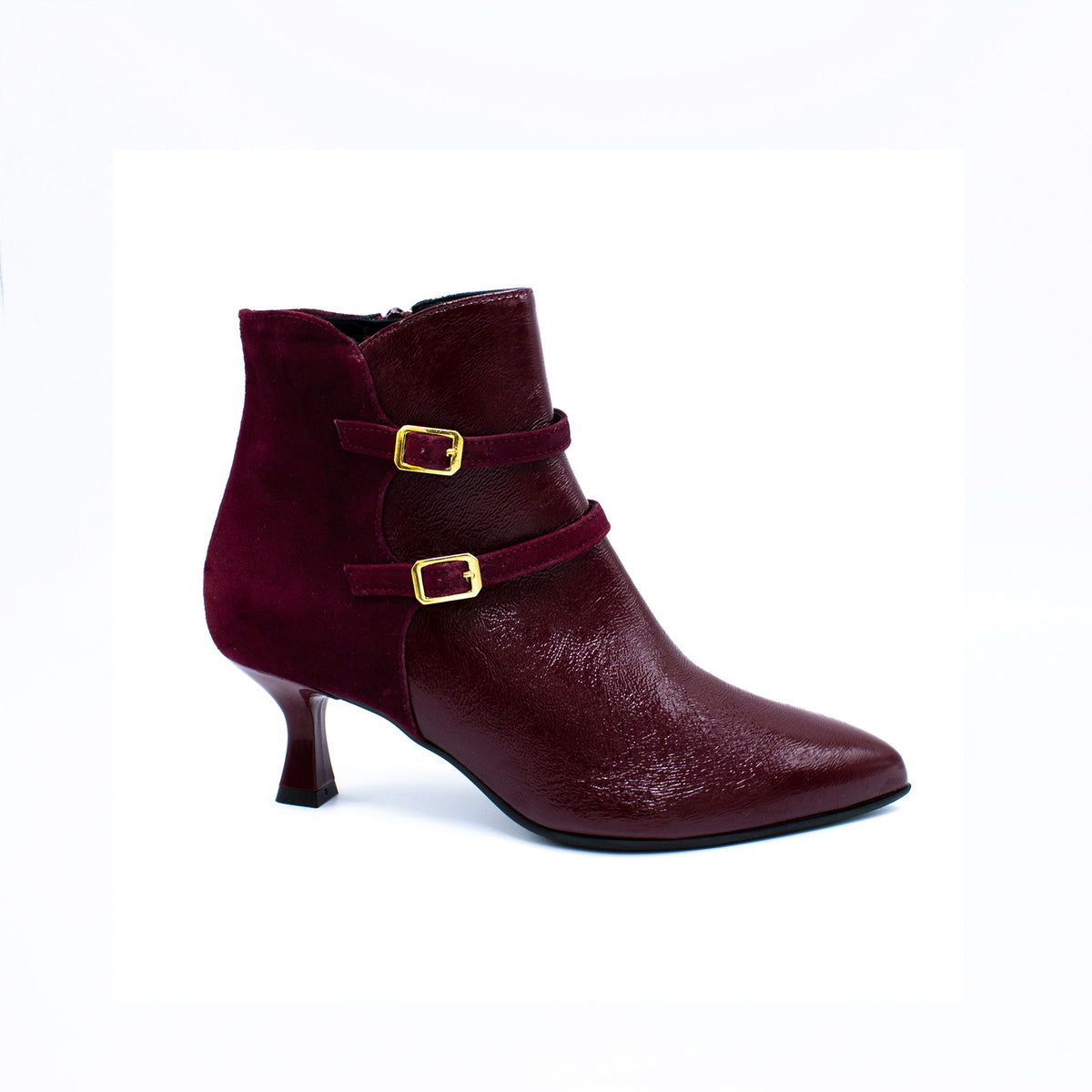 Stivaletto donna bordeaux