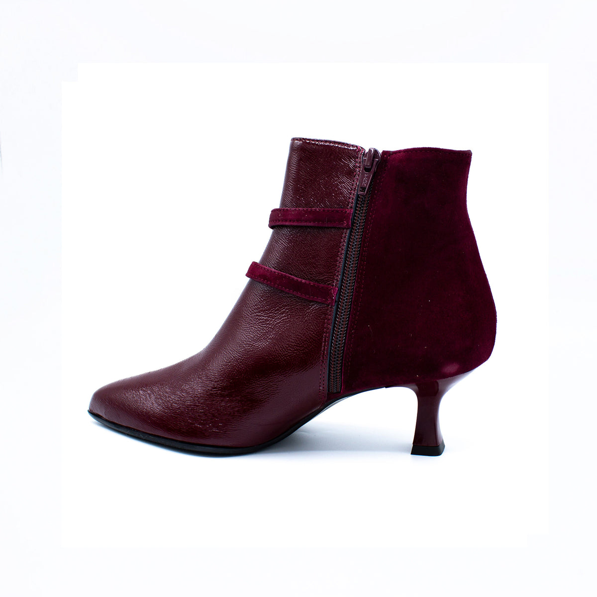 Stivaletto donna bordeaux