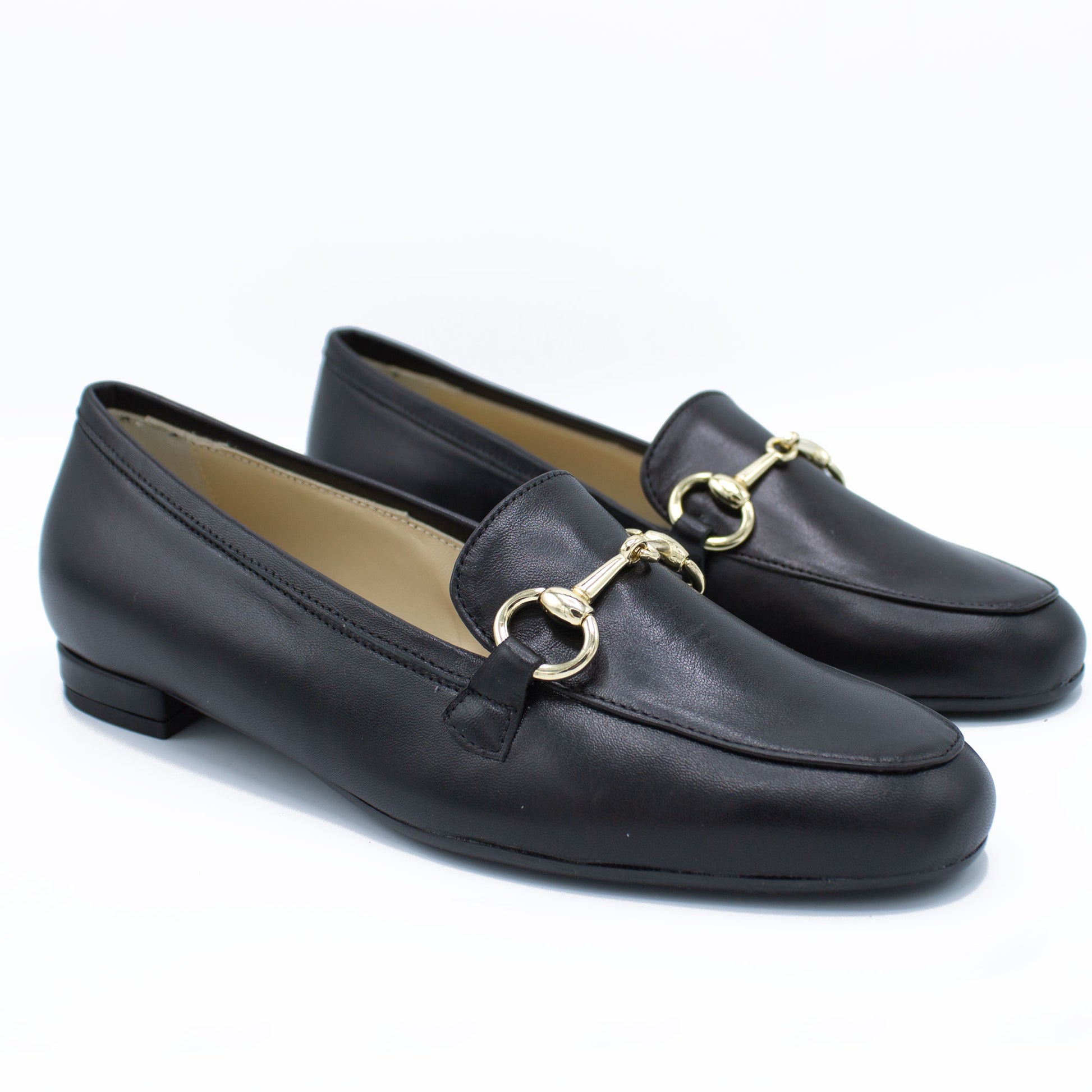 Mocassino donna in pelle nero
