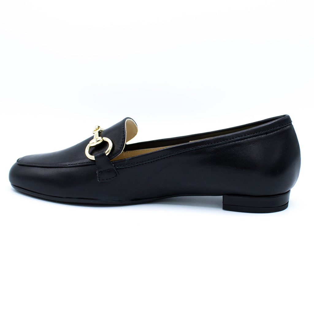 Mocassino donna in pelle nero