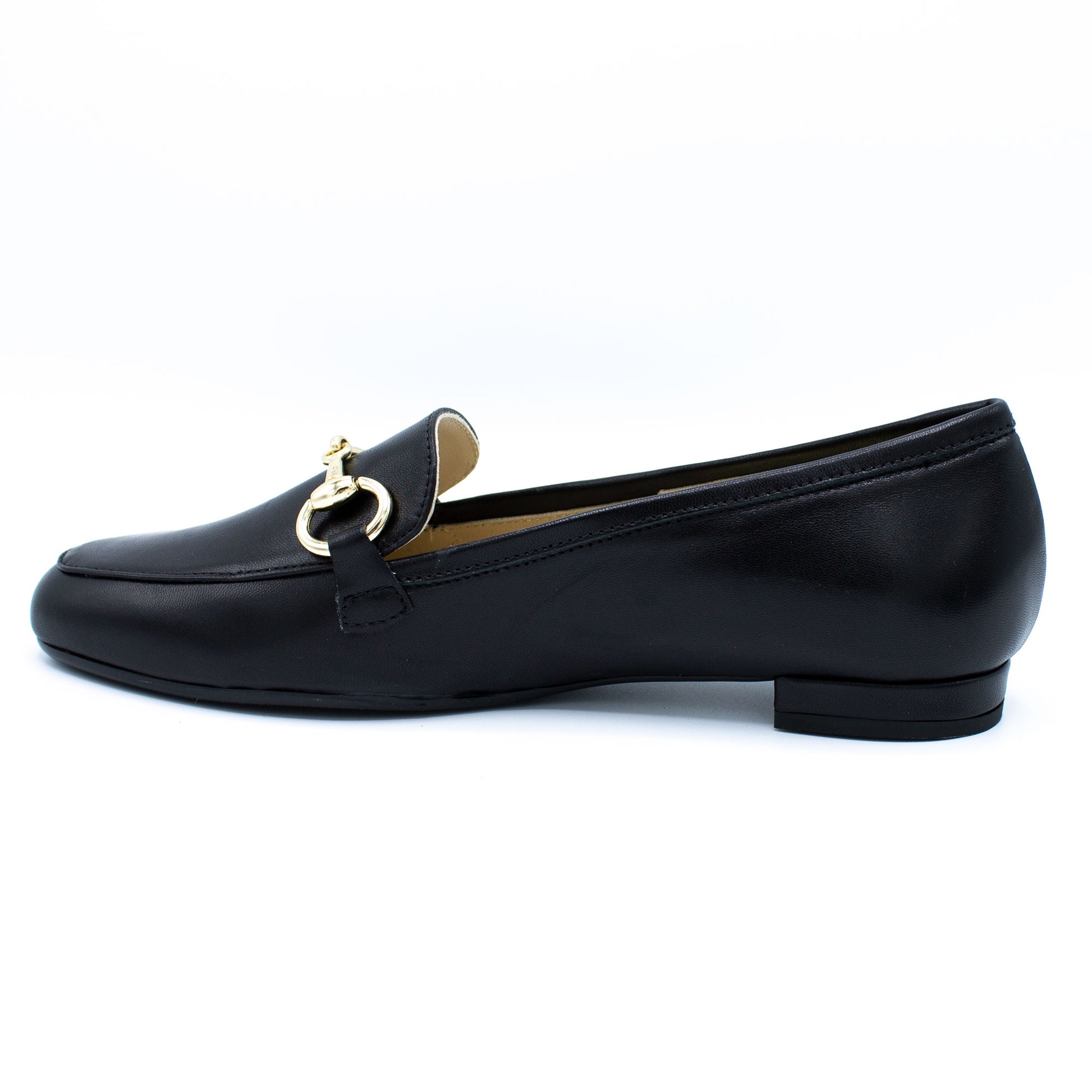 Mocassino donna in pelle nero
