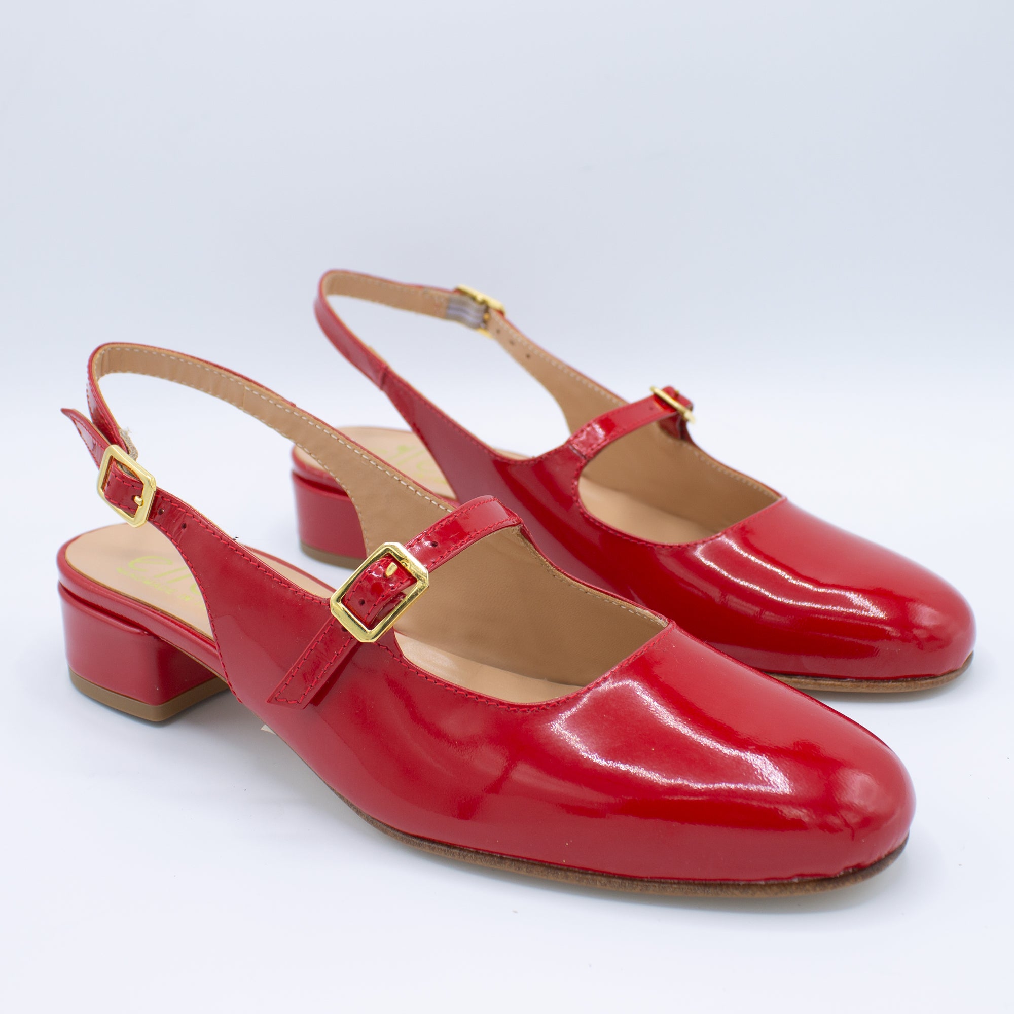 Slingback donna rosso