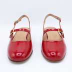 Slingback donna rosso