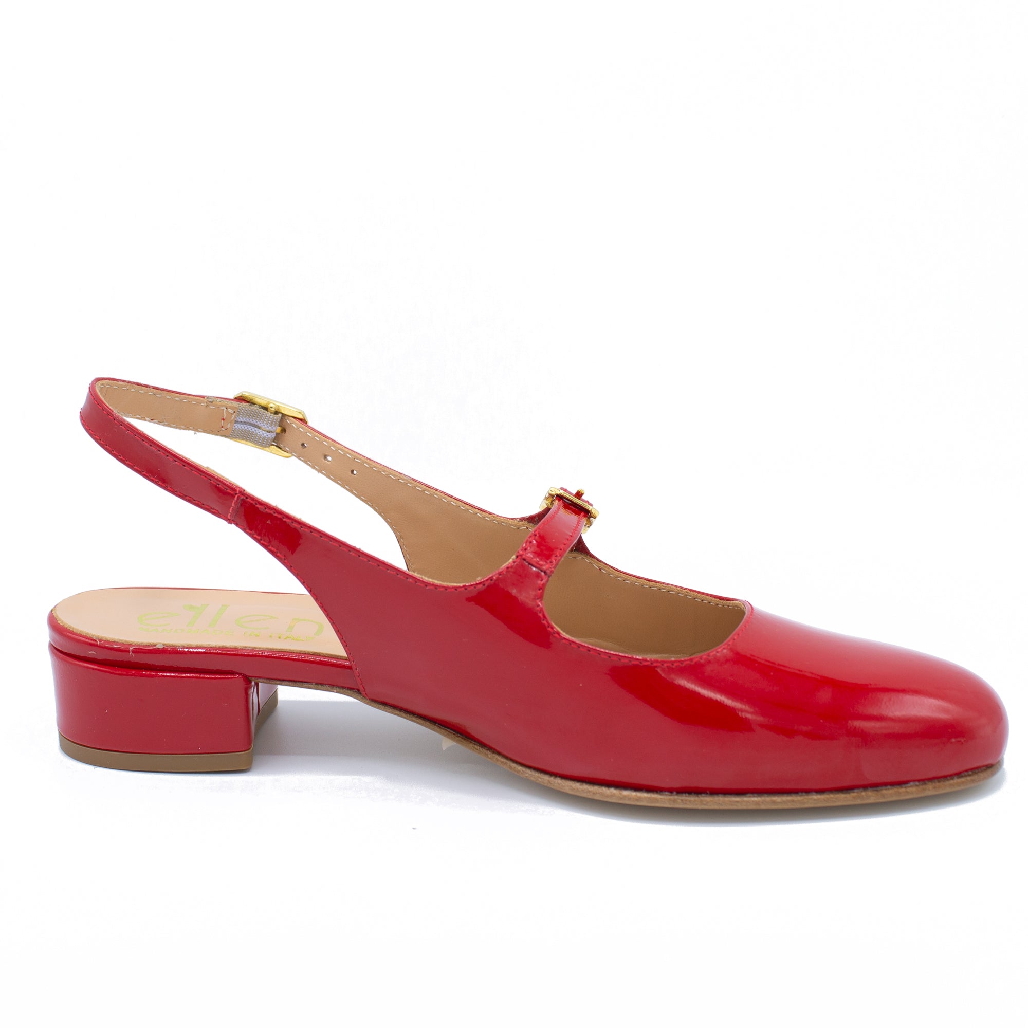 Slingback donna rosso