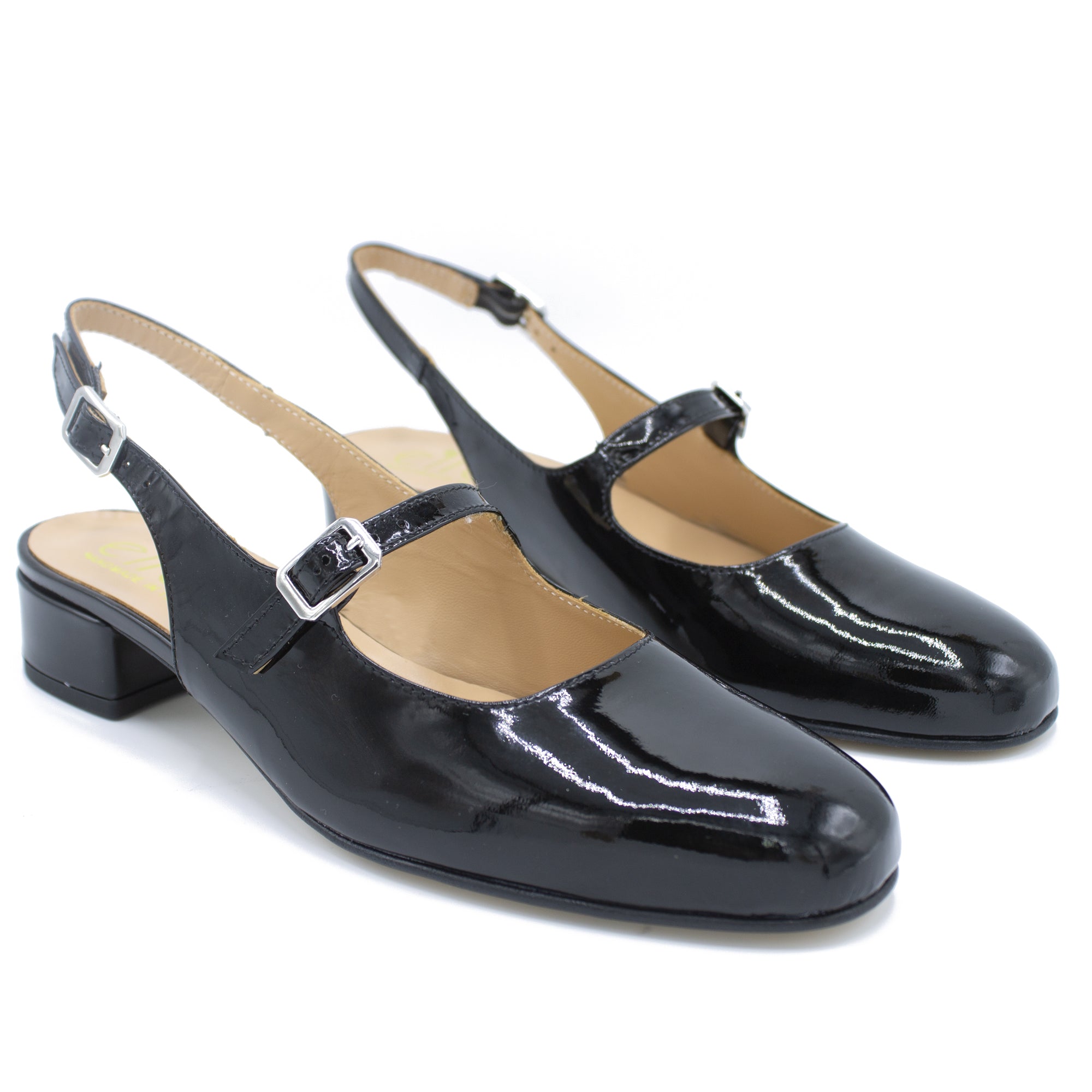 Slingback donna nero