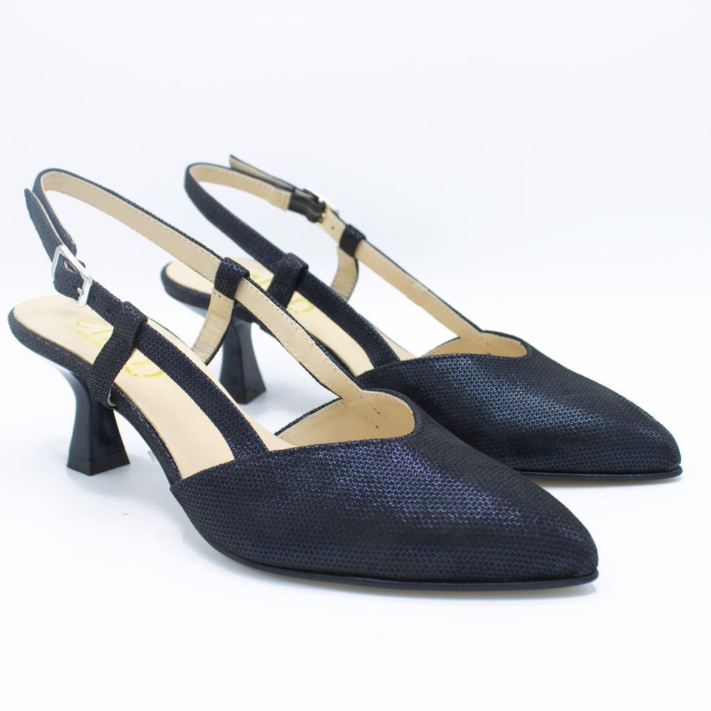 Slingback donna blu